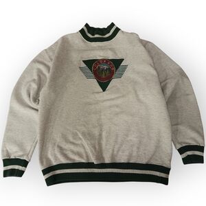 Camp David Colorado Gray and Green Destination Crewneck Sweater